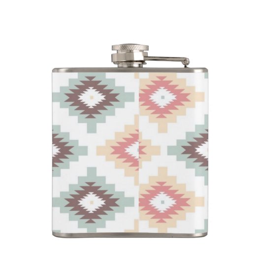 Flasques Motif géométrique dans le style aztèque (Dos)