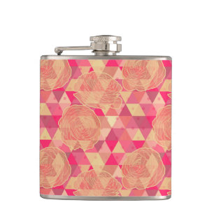 Flasques Motif géométrique de fleur