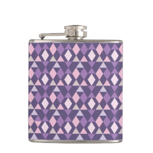 Flasques Motif géométrique de l'arabe mauve