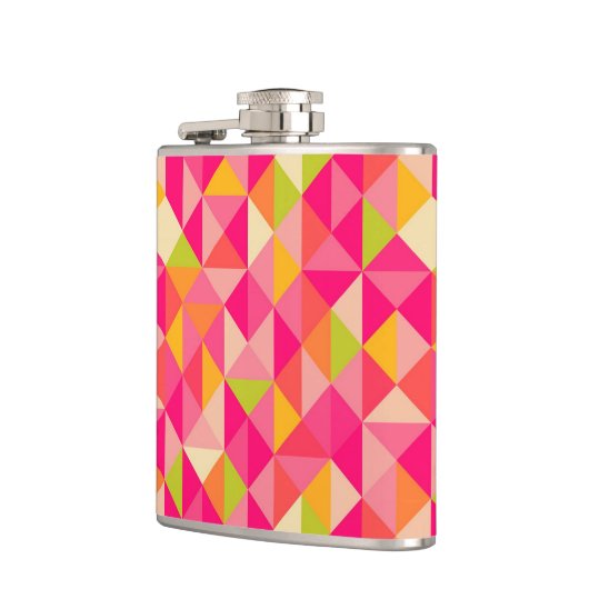 Flasques Motif géométrique de triangles (Gauche)