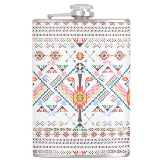 Flasques Motif géométrique ethnique cool à la mode tribal (Devant)