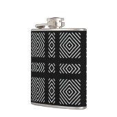 Flasques Motif géométrique noir et blanc Ama (Gauche)