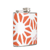 Flasques Motif géométrique orange et blanc (Droite)