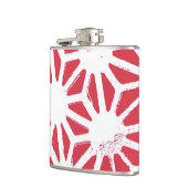 Flasques Motif géométrique rouge (Gauche)