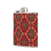 Flasques Motif géométrique rouge / Impression indienne (Gauche)