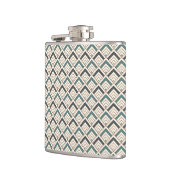 Flasques Motif géométrique turquoise (Gauche)