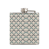 Flasques Motif géométrique turquoise (Dos)