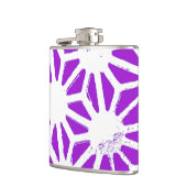 Flasques Motif géométrique violet royal (Gauche)