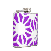 Flasques Motif géométrique violet royal (Droite)