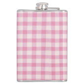 Flasques Motif Gingham Rose Bébé (Dos)