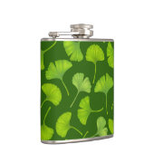 Flasques Motif Ginkgo sur vert foncé (Droite)