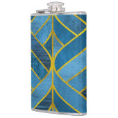 Flasques Motif Gold Blue Grunge (Gauche)