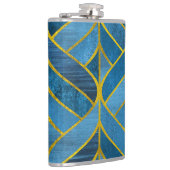 Flasques Motif Gold Blue Grunge (Droite)