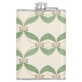 Flasques Motif Grille Fleurs Feuilles simples (Dos)