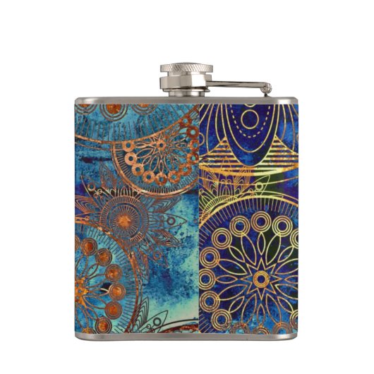 Flasques Motif grunge d'art (Dos)