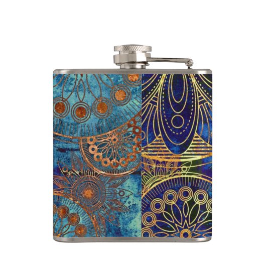 Flasques Motif grunge d'art (Dos)