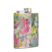 Flasques Motif grunge floral d'art (Droite)
