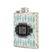 Flasques Motif Hipster noir et brun (Gauche)