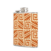 Flasques Motif Ikat Aztec - Mandarin et orange clair (Gauche)