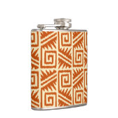 Flasques Motif Ikat Aztec - Mandarin et orange clair (Droite)
