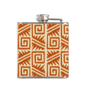 Flasques Motif Ikat Aztec - Mandarin et orange clair (Dos)