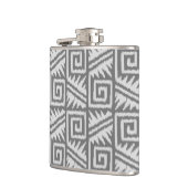 Flasques Motif Ikat Aztec - Nuances de gris / gris (Gauche)