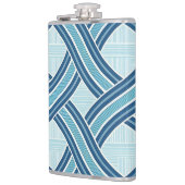 Flasques Motif Lignes Bleues (Gauche)