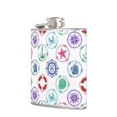 Flasques Motif marin coloré (Gauche)