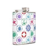 Flasques Motif marin coloré (Droite)