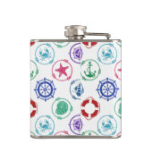 Flasques Motif marin coloré (Dos)