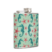 Flasques Motif maritime Turquoise 2 (Droite)