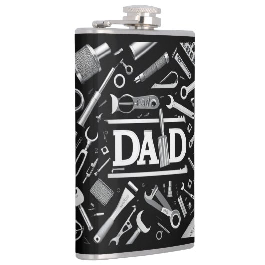 Flasques Motif mécanique, papa (Droite)