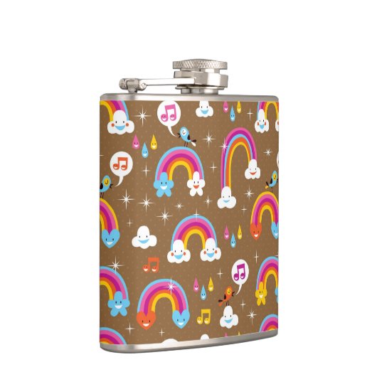 Flasques motif mignon d'arcs-en-ciel (Droite)