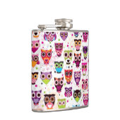 Flasques Motif mignon d'arrière - plan de hibou pour des (Droite)