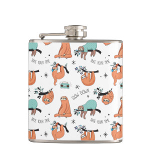Flasques Motif mignon de paresse
