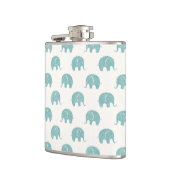Flasques Motif mignon turquoise d'éléphant (Gauche)