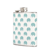 Flasques Motif mignon turquoise d'éléphant (Gauche)