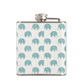 Flasques Motif mignon turquoise d'éléphant (Dos)
