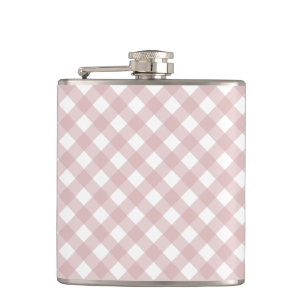 Flasques Motif minimaliste en teinte rose pâle