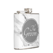 Flasques Motif moderne en marbre blanc gris noir (Droite)