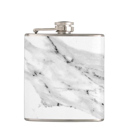 Flasques Motif moderne en marbre blanc gris noir (Devant)