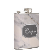 Flasques Motif moderne en marbre noir gris rose (Droite)