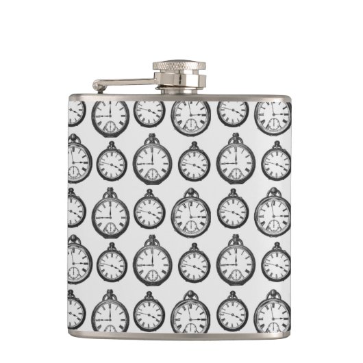 Flasques Motif Montres de poche vintage (Devant)