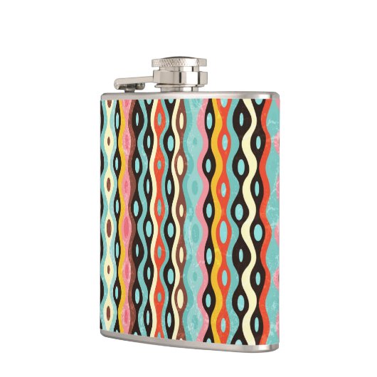 Flasques Motif multicolore abstrait (Gauche)