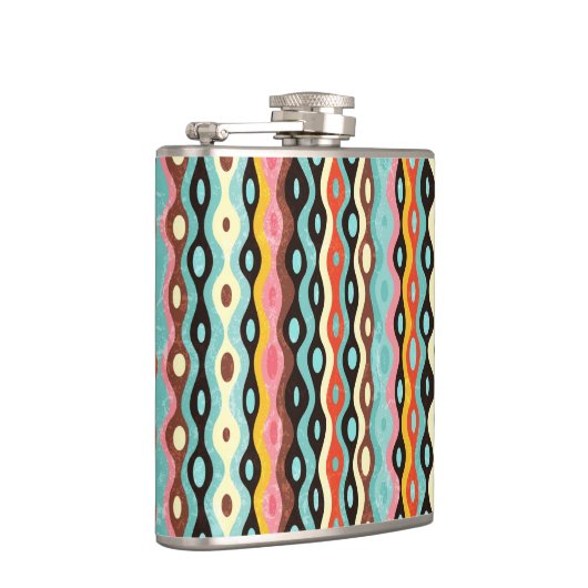 Flasques Motif multicolore abstrait (Droite)