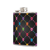 Flasques Motif multicolore avec des crânes (Gauche)