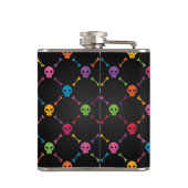 Flasques Motif multicolore avec des crânes (Dos)