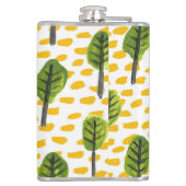 Flasques Motif Naïve Green Black Tree (Dos)