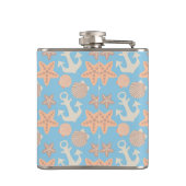 Flasques Motif nautique en pastel (Dos)