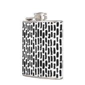 Flasques Motif noir de courses de brosse (Gauche)
